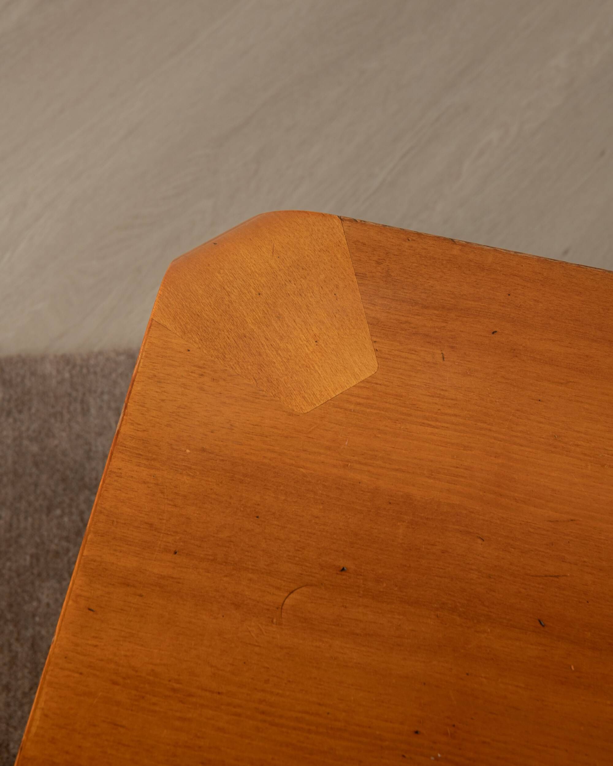 Curved Plywood Coffee Table T-2001 by Saburo Inui for Tendo Mokko, 1960s