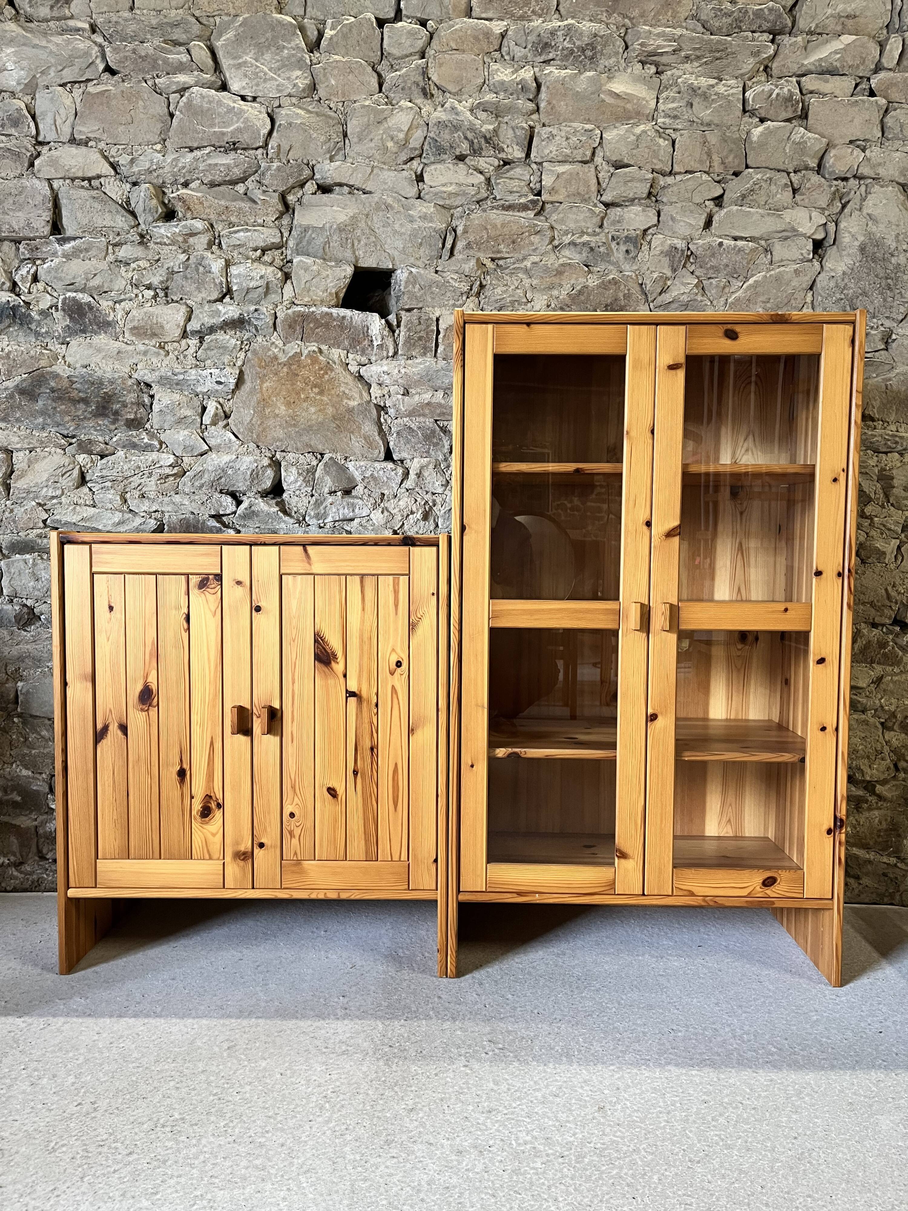 Modular pine cabinet IKEA 80s