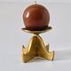 Brutalist vintage brass candlestick