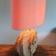 Large 1980s natural stone sculpture lamp.