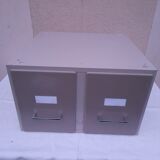 Metal cabinet 2 drawers industrial loft 70s