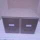 Metal cabinet 2 drawers industrial loft 70s