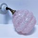 Art Deco wall lamp glass Clichy pink and porcelain