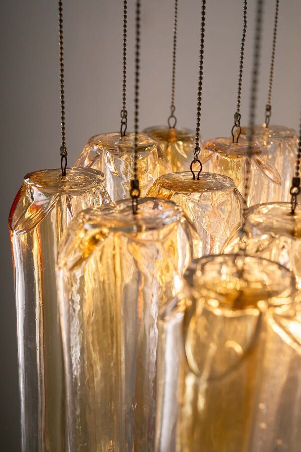 Lustre en verre de Murano ''Quadrifoglio'' par VeArt, années 1970