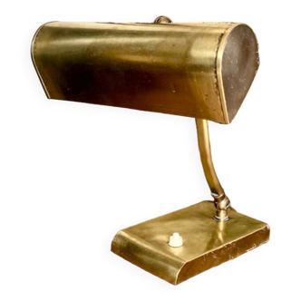 Small brass notary lamp