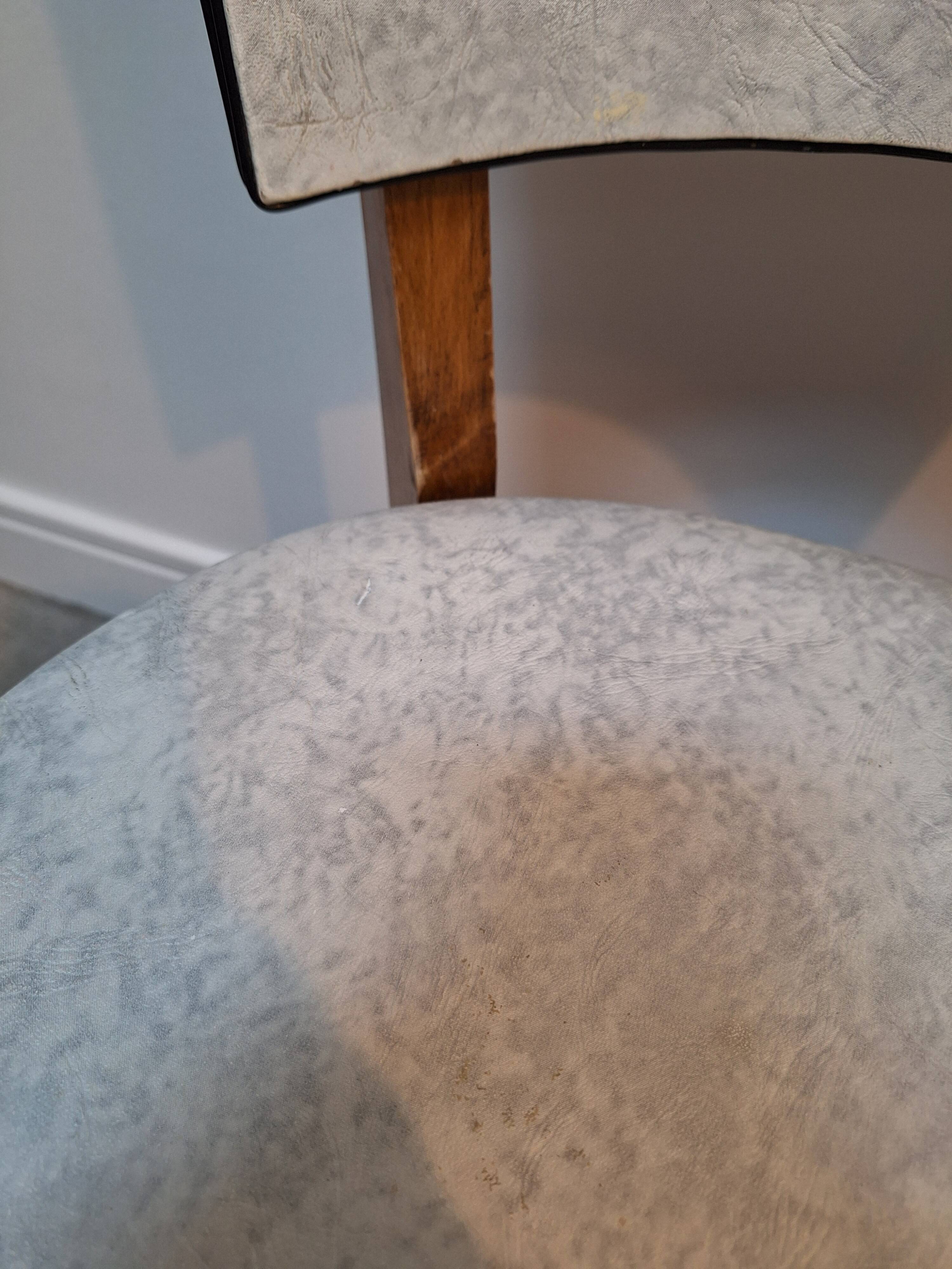 Chaises Vintage Skaï Marbre