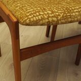 Set of six teak chairs, Danish design, 1970s, production: Denmark