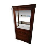 Vitrine en noyer massif
