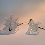Pair of crystal lamps, France 1940/1950.