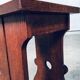Amsterdam School Design Oak Handle Stool, Netherlands, 1920s