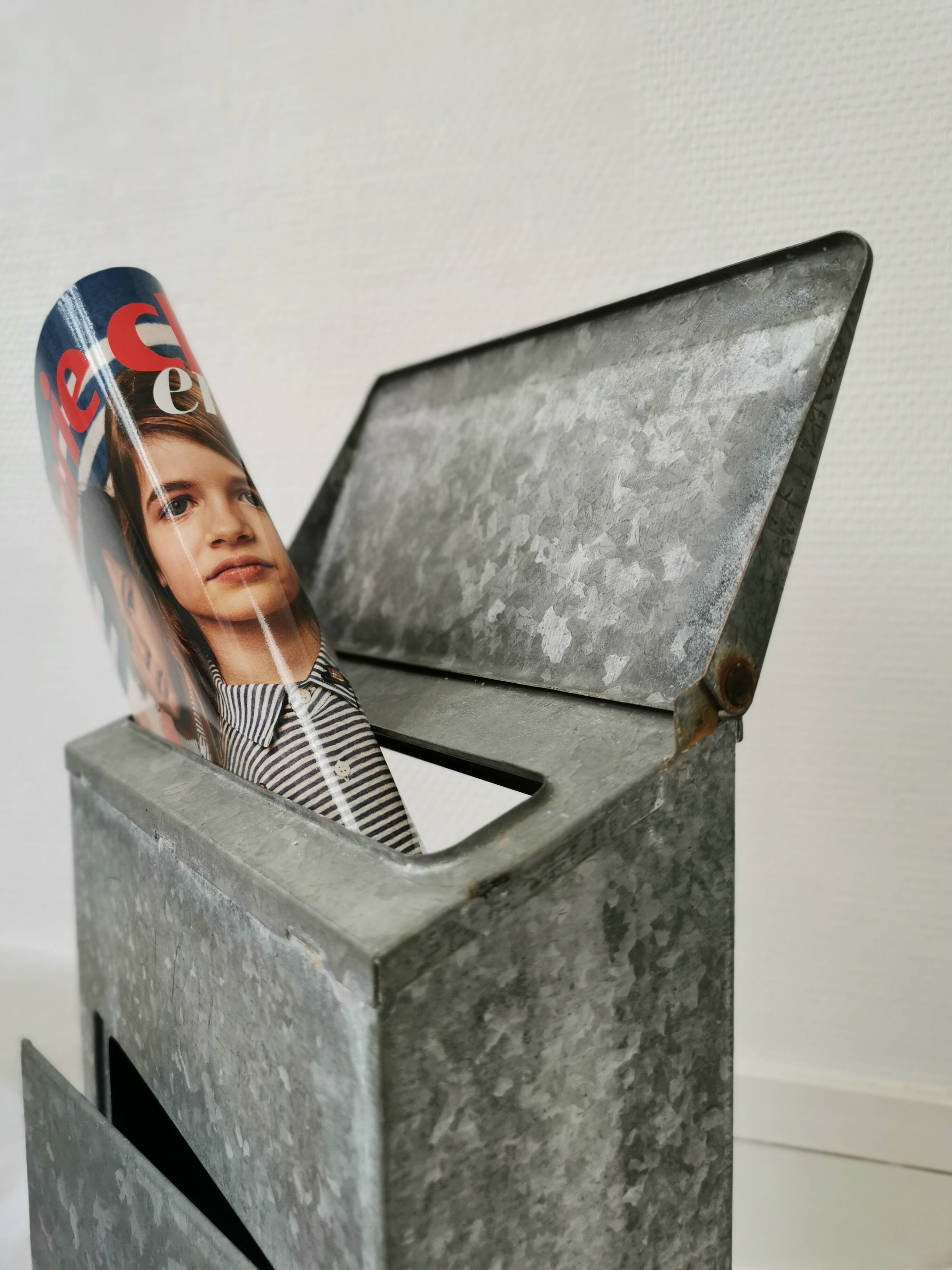 Old zinc mailbox