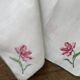 6 hand-embroidered napkins, 28 cm