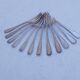 Set of 12 ercuis oyster forks in silver metal