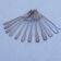 Set of 12 ercuis oyster forks in silver metal