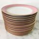 Set of 12 flat plates porcelain from Limoges