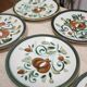 Série de 6 assiettes vintage éditées par Boch La Louvière