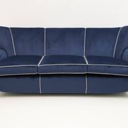 Guglielmo Ulrich Art Deco Italian Velvet Sofa, 1940s