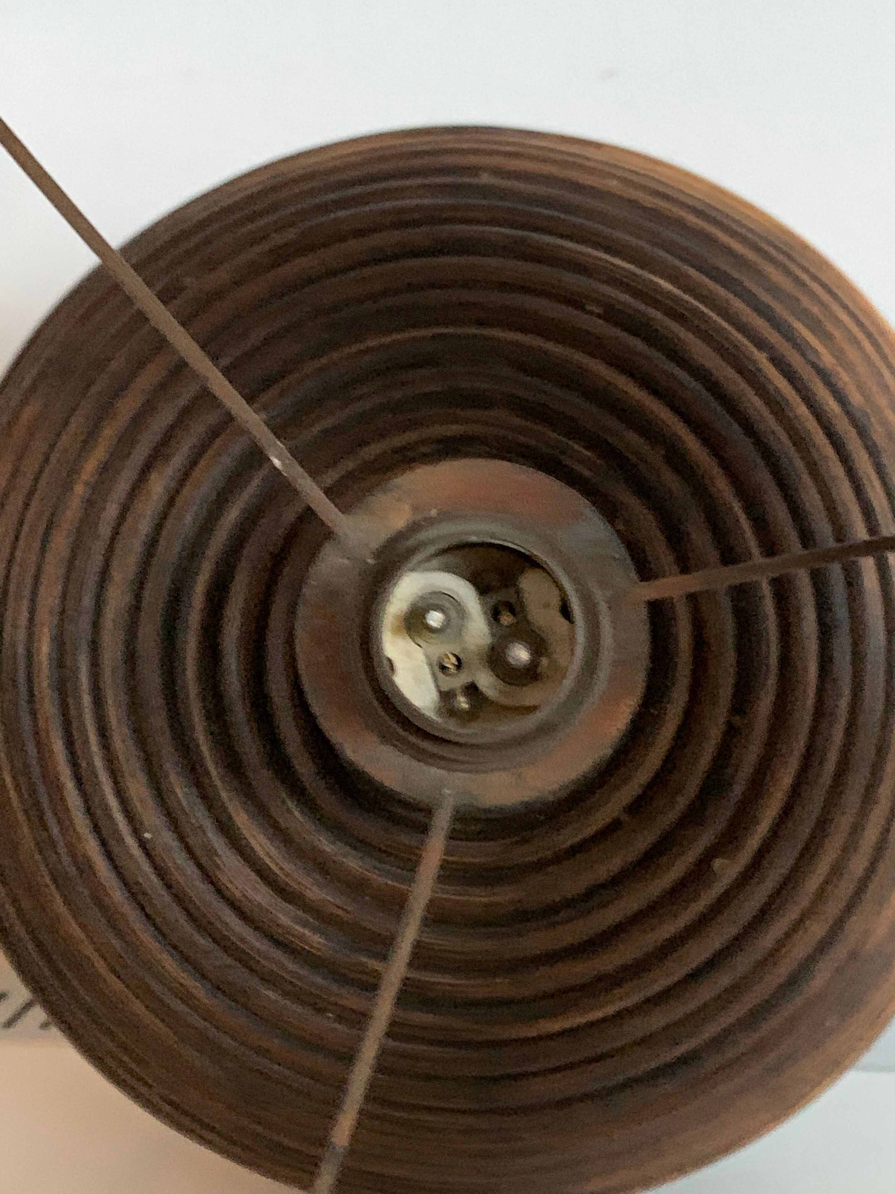 Rattan lamp with original lampshade, 1960