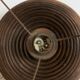 Rattan lamp with original lampshade, 1960