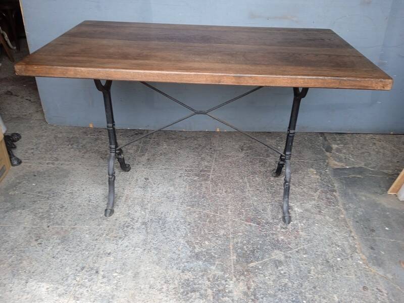 120 cm solid oak bistro table