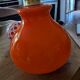 Suspension 3 globes vintage opaline orange et blanc