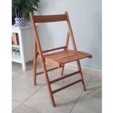 Vintage wooden folding chair