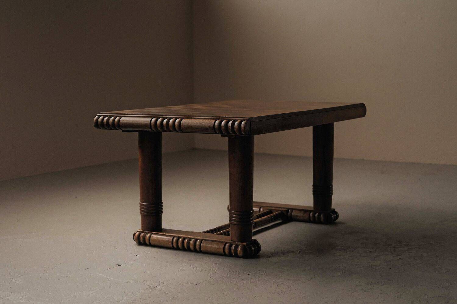Art Deco oak table – France, 1930s–1940s