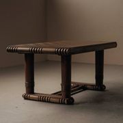 Table Art déco en chêne – France, années 1930–1940
