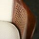 pair of mahogany and cane armchairs. English work (1960s).