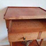 Vintage solid wood side table