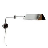 Mid-century Hollywood Regency chrome wall lamp by Florian Schulz for Interline, 1970s.