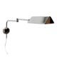 Mid-century Hollywood Regency chrome wall lamp by Florian Schulz for Interline, 1970s.