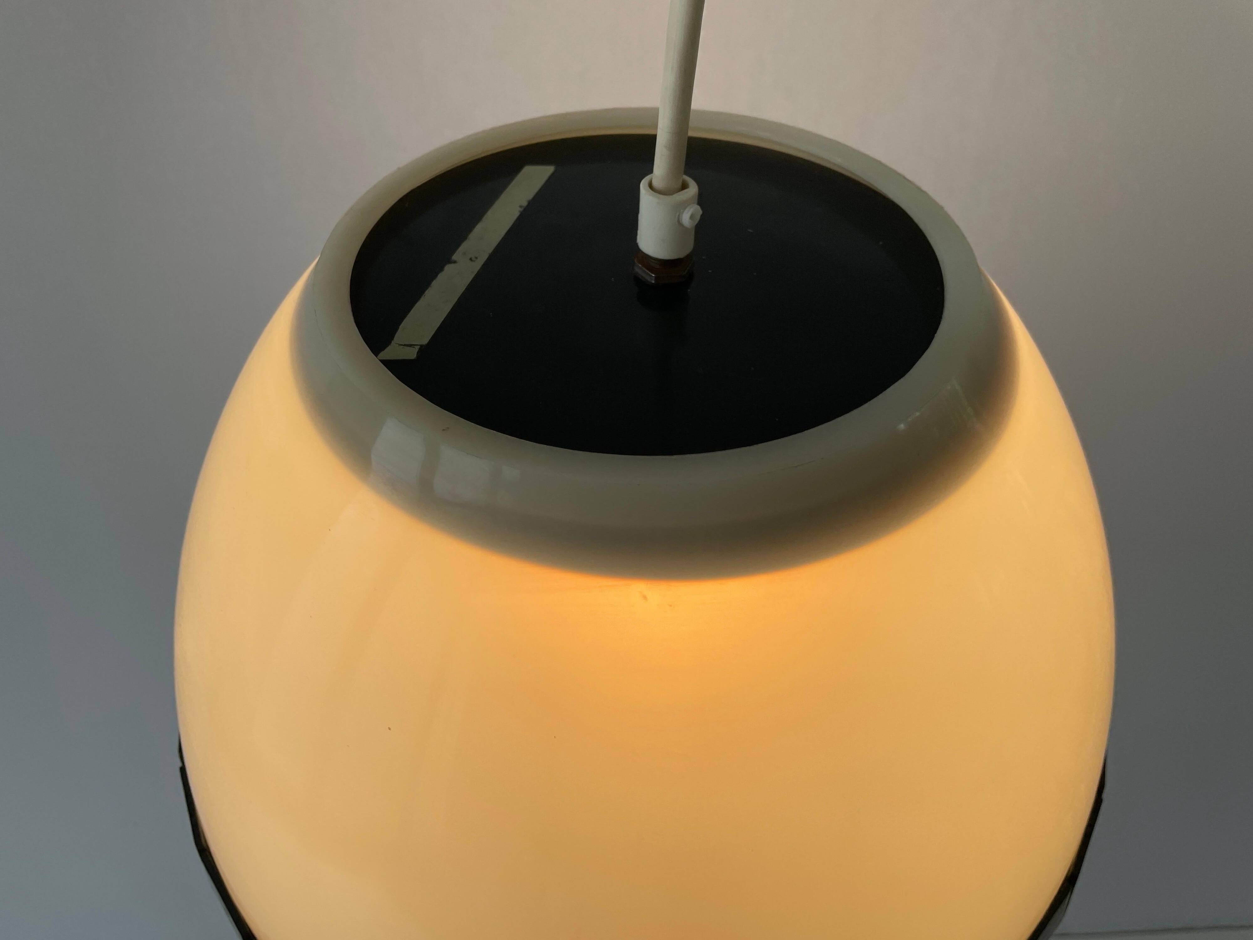 Plexiglass ceiling light in the shape of an egg, 1960s, Italy