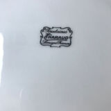 Set of 3 porcelain asparagus plates from Tharaud Limoges