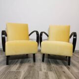 Fauteuils de Jindrich Halabala, années 1940, Set de 2