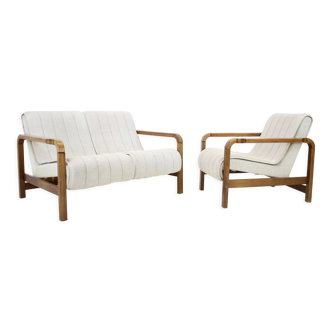 Mid-century seating set czechoslovakia 1970s