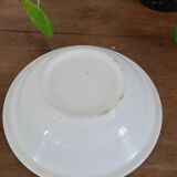 Black speckled soup plate