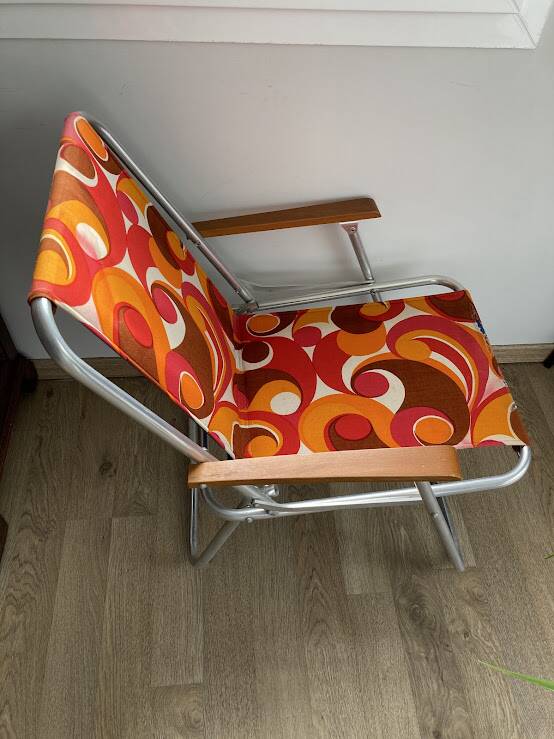 Antique folding camping chairs, 1970s