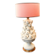 Manises lamp with white pomegranates
