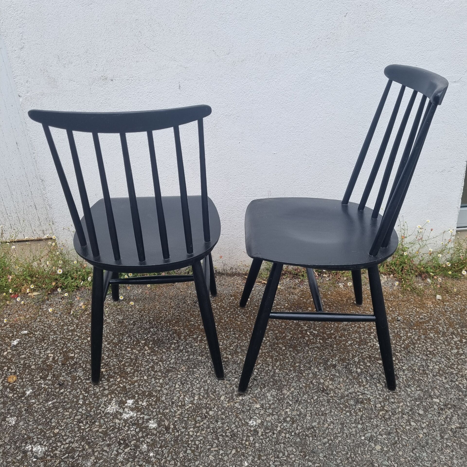 4 chaises scandinave Fanett Ilmari Tapiovara
