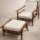 Pair of armchairs and ottomans by John Wisner Far Horizons – Ficks Reed, 1954
