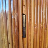 Rattan marquetry cabinet