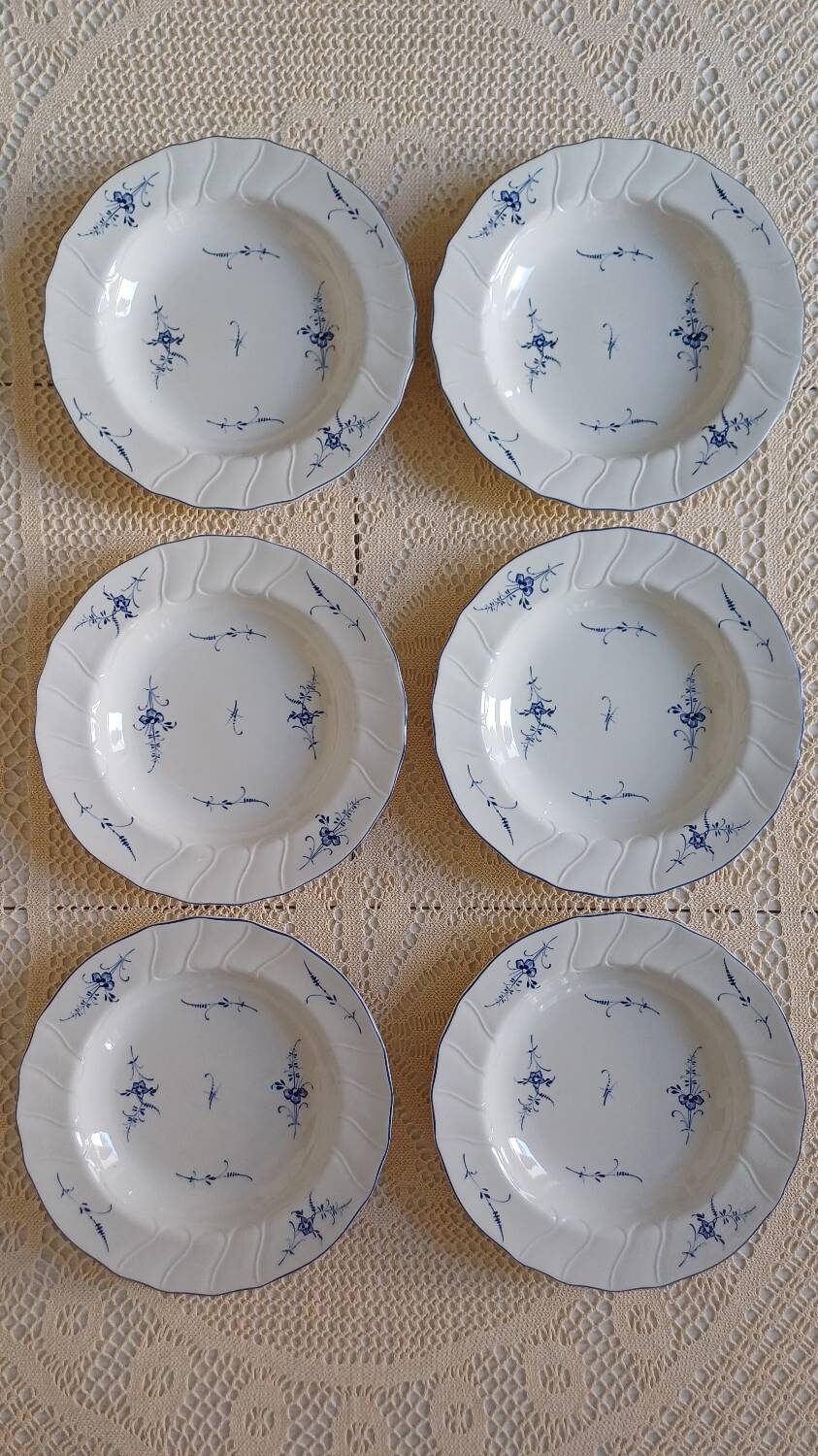 Set of soup plates Vieux Luxembourg Villeroy and Boch