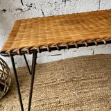 Table basse en rotin Raoul Guys
