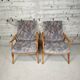 Paire de fauteuils vintage