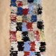 Tapis Boucherouite Berbère - 83 x 212