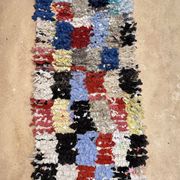 Tapis Boucherouite Berbère - 83 x 212
