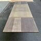 Renovated 1940s oak extendable farmhouse dining table.