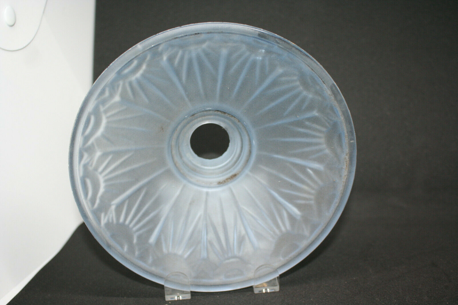 Pair of pressed glass cups