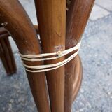 Rattan bar and two stools